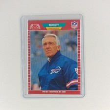 1989 Pro Set - Marv Levy, #34 - Buffalo Bills Football Card NFL 