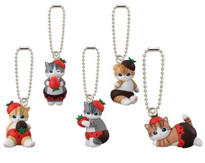 mofusand Strawberry Chocolate Nyan Mascot Capsule Toy 5 Types Set