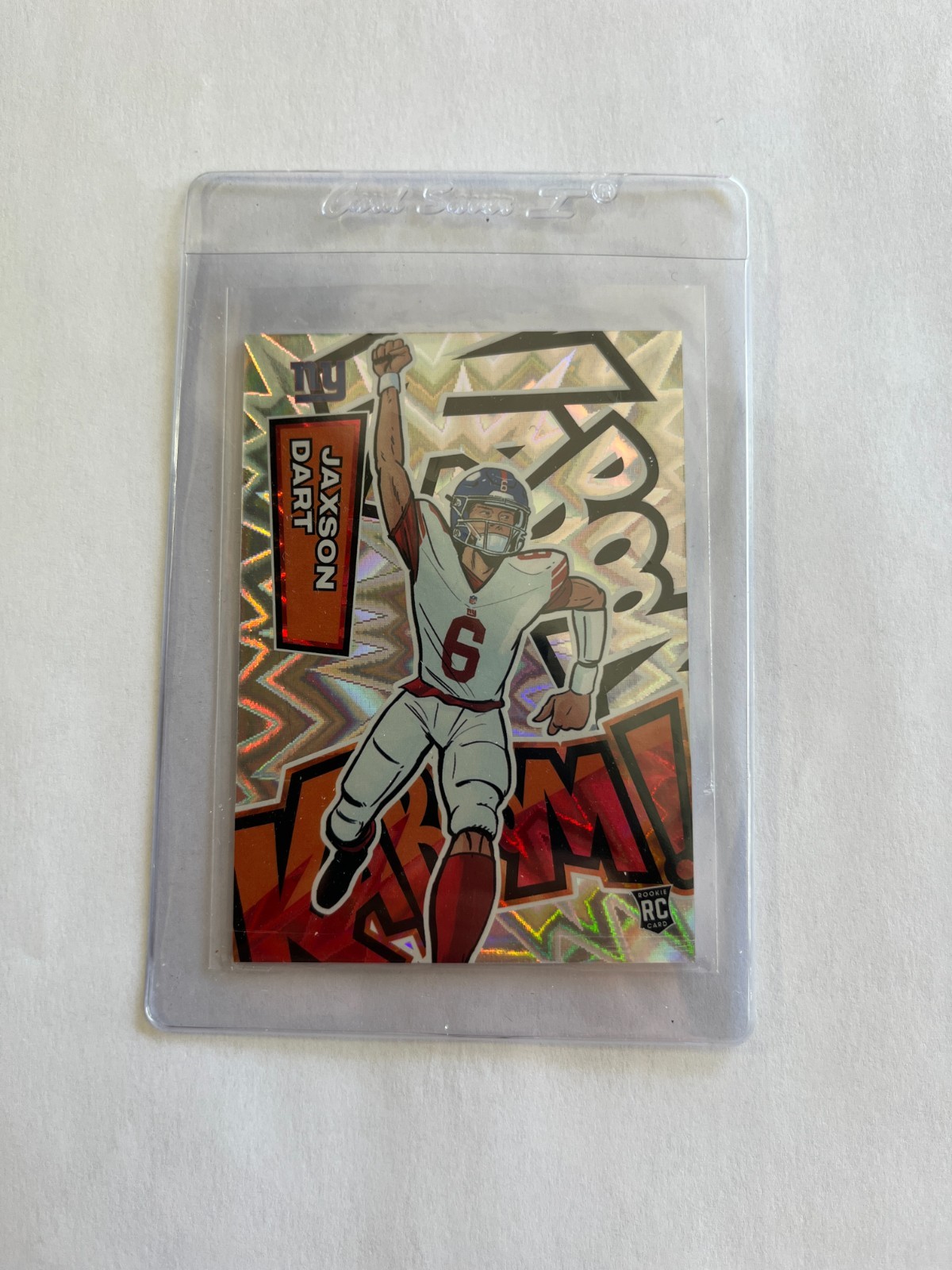 2025 Panini Absolute Jaxson Dart Rookie Kaboom Vertical Case Hit SSP Giants MINT