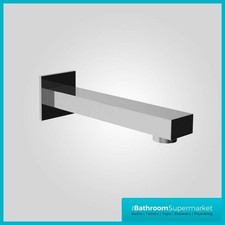 Square Wall Mounted Bath Spout Chrome For Concealed Mixer Valve