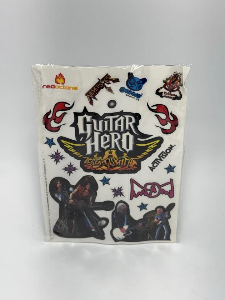 Guitar Hero Aerosmith Gibson Les Paul Sticker Pack New Sealed Activision - Image 2 of 3