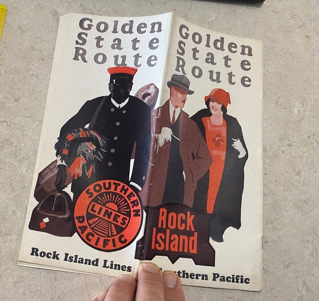 1927 Rock Island Southern Pacific Golden State Route / California Brochure Train