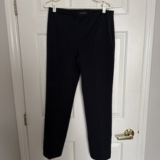 Talbots Navy Blue Size 10, Pants sleek side-zip closure Straight Leg 29” Inseam