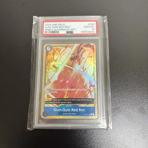 PSA 10 Gum-Gum Red Roc PRB01 Alternate Art OP04-056 One Piece (Gem Mint 10)