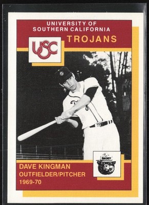 Dave Kingman 1990 USC All-Time Trojans Smokey #NNO