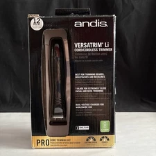 Andis Versatrim Li Cord/Cordless Trimmer Blue/Black PRO Home Trimmer Model BTF3