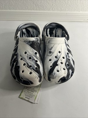 Crocs Men\'s Classic All-Terrain Clog Black/white marble Crocs Classic Marbled Clog in Black/White Multi Size W 7/M 9  main image 2