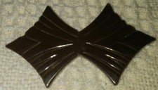 Vintage Bakelite Art Deco Brown 2 Pc Conjoined Belt Buckle Circa '40's-'50's