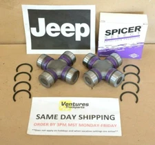1974-2001 Jeep XJ Cherokee Front Axle Shaft U-Joint Kit 2 U joints Left & Right