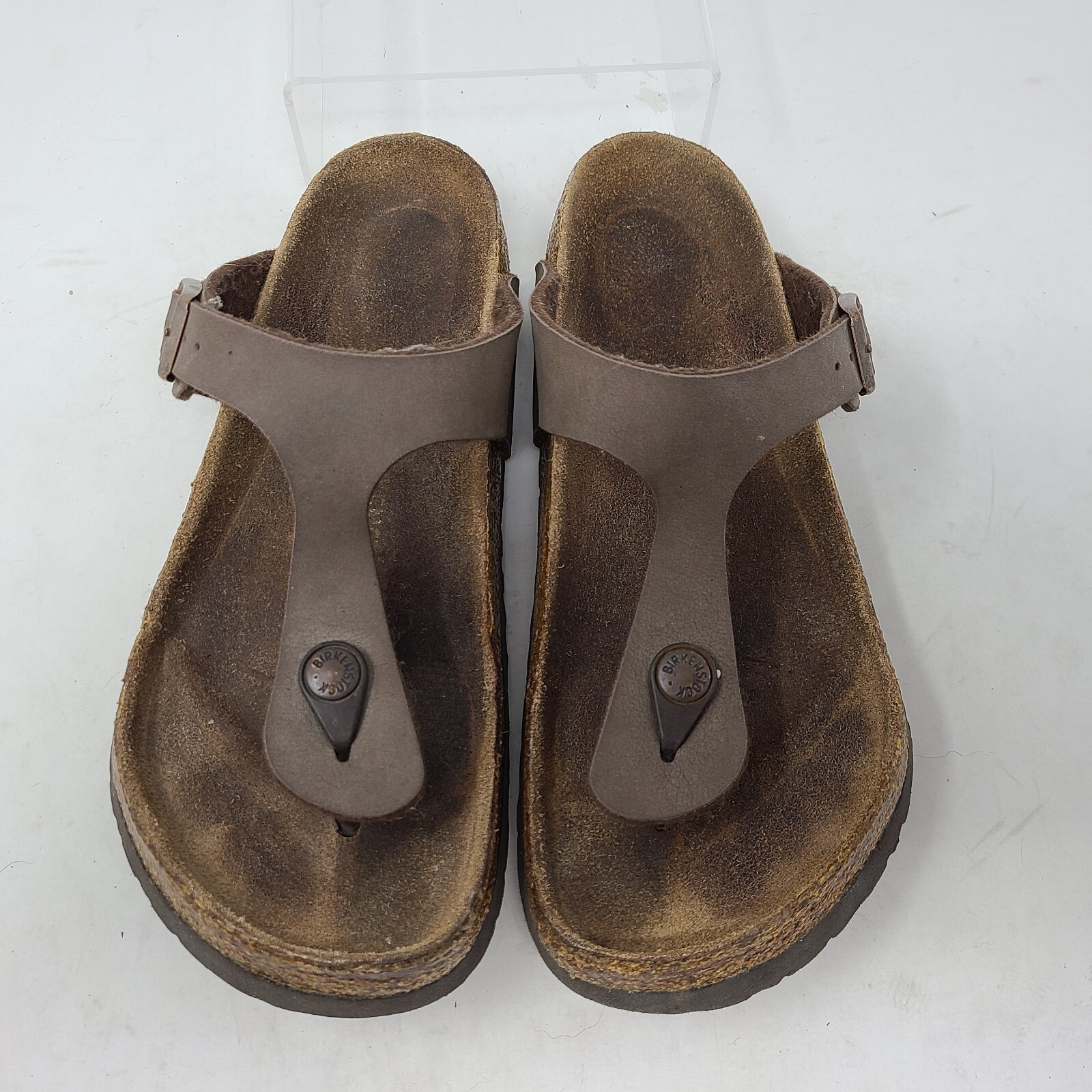 Birkenstock Gizeh Womens Sandal 38 Size 8 Brown BirkoFlor Regular | eBay
