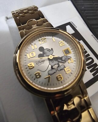 Antique Disney Time Works Woman' Watch From 1990s Brand New In Box / Collectible