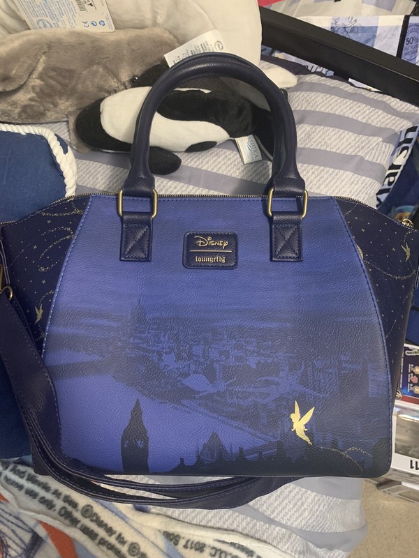 Peter Pan Night Sky Satchel bag Loungefly Disney Rare Handbag London
