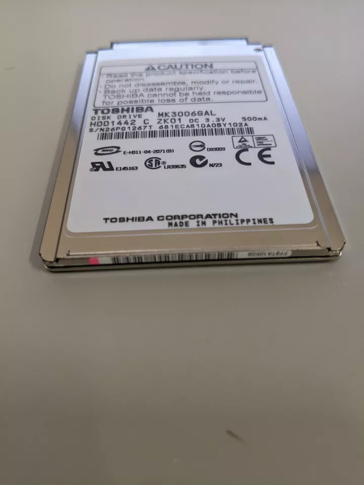 Toshiba MK3006GAL 30GB 1.8" Internal 4200RPM (HDD1442) HDD UDMA/66 4200RPM 2MB - Image 3 of 4