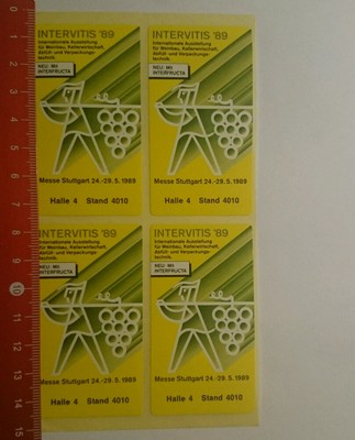Sticker/Decal: Intervitis 89 Messe Stuttgart (28101639)