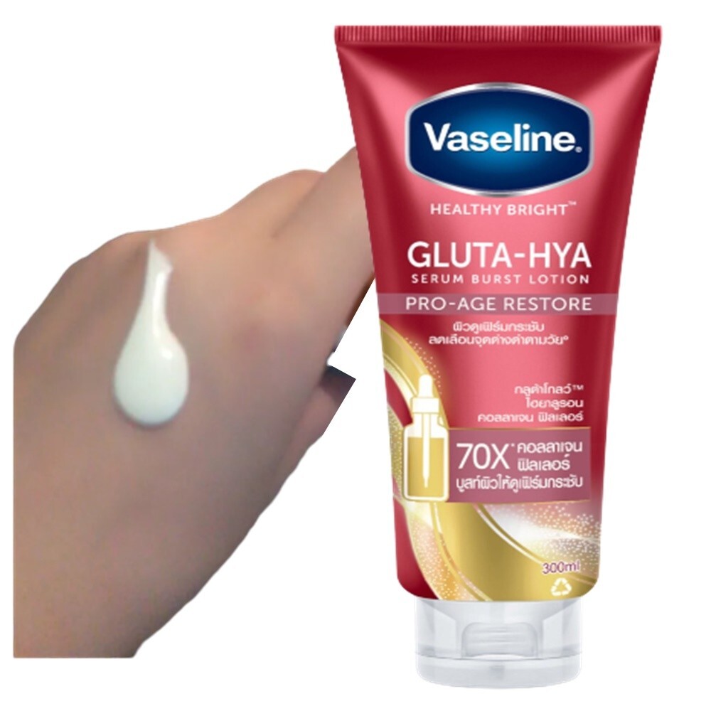 Lotion Body Cream Vaseline Healthy Bright Gluta-Hya Serum Pro-Age