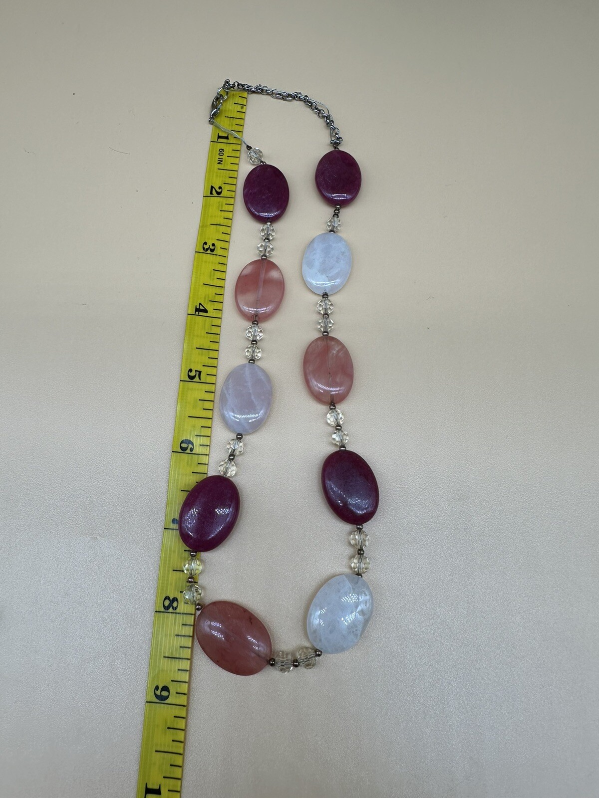 Different Gemstone Beaded Necklace - image 4