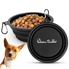 Small Portable Travel Collapsible Foldable Pet Dog Bowl for Food  Water Dish