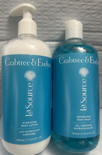 CRABTREE EVELYN LA SOURCE REFRESHING BODY WASH HYDRATING BODY LOTION 16.9FLOZ