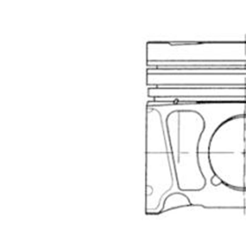 Engine Cylinder Piston With Rings 41070600 Kolbenschmidt I for