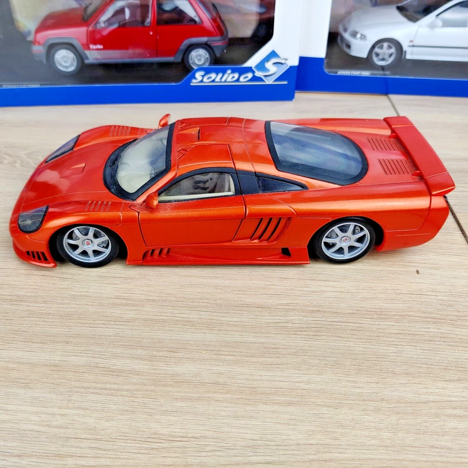 AUTO HOT WHEELS SALEEN S7 ARANCIONE 1:18 IN LOOSE 2001 MATTEL - Immagine 3 di 4