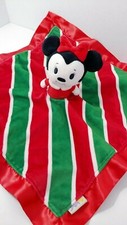Hallmark Itty Bittys Plush Minnie mouse security blanket red green Christmas