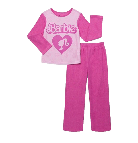 Barbie Girls Long Sleeve Top and Pants Pajama Set 2 Piece Size Small (6/6X) NEW