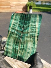 Stabilized mappa burl exotic wood scales. knife blank for Crafts 1911