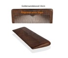 Engrave logo-Natural goldensandalwood comb fine tooth beard comb hair comb gifts