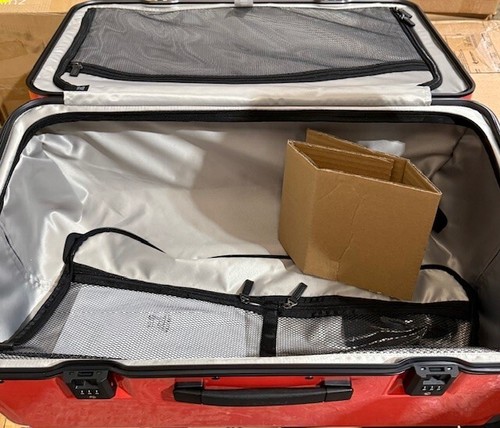 Delsey Paris Peugeot Voyages Suitcase, 73 x 42 x 36cm, Red, 89L, New - Picture 7 of 8