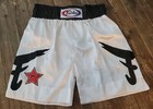 FAIRTEX Satin Boxing Trunks Shorts White XXL Red BLUE Black Made In Thailand 2XL