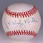 John Windy McCall New York Giants Autographed Signed Baseball AMCo COA 24061