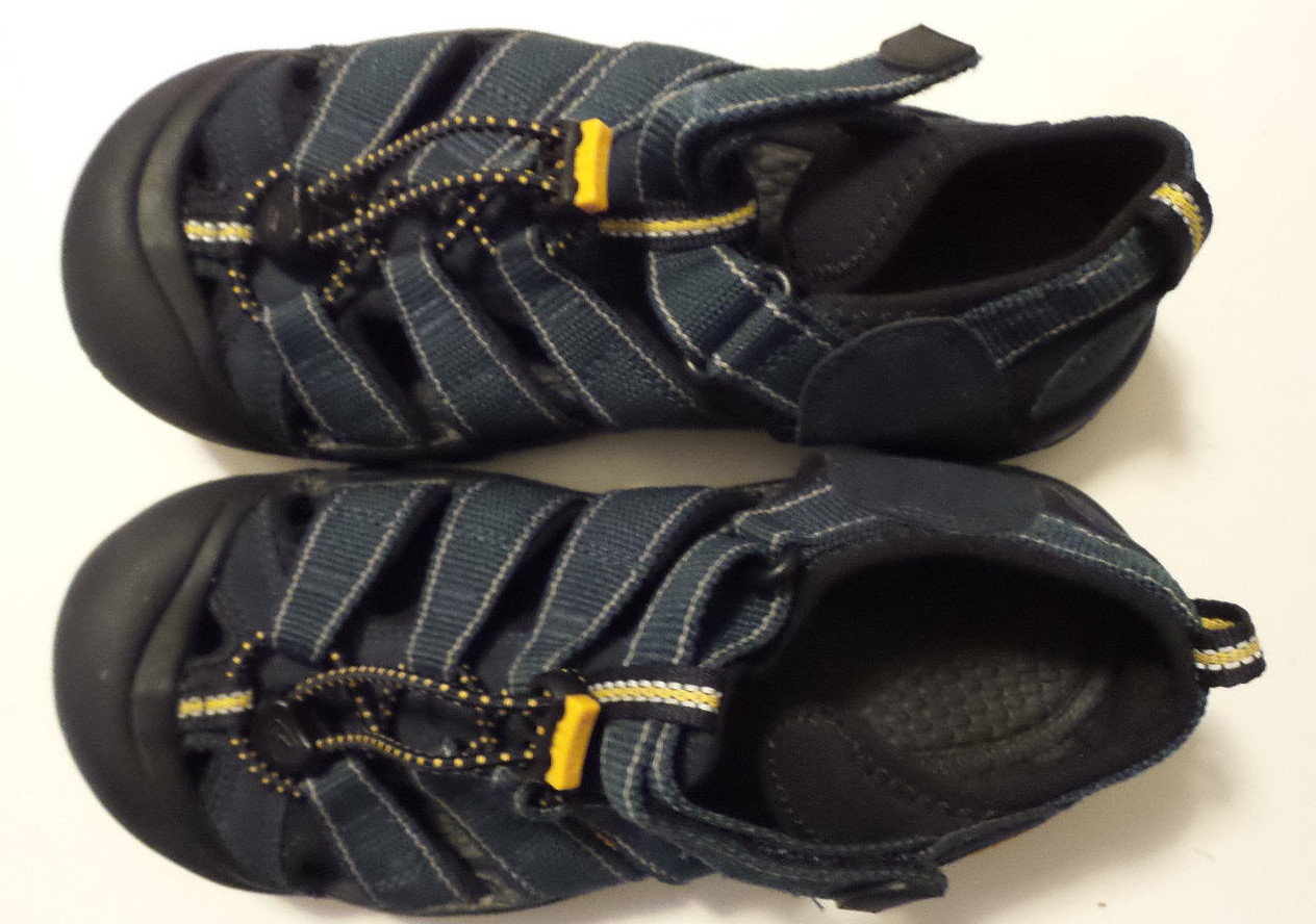 Sandali KEEN blu navy bambina taglia 3 pullstring gancio chiusura ad anello impermeabili