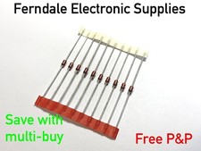 Image of Zener Diodes, 1W, 3.3V - 62V, 1N4728A-1N4759A, Pack of 2, 5, 10, 20, 50 free p&p