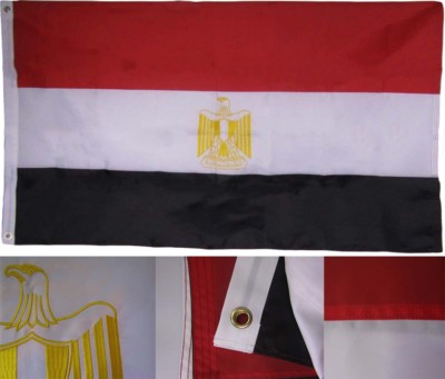 3x5 Embroidered Egypt Egyptian Country Premium Quality 220D Nylon Flag 3'x5' 