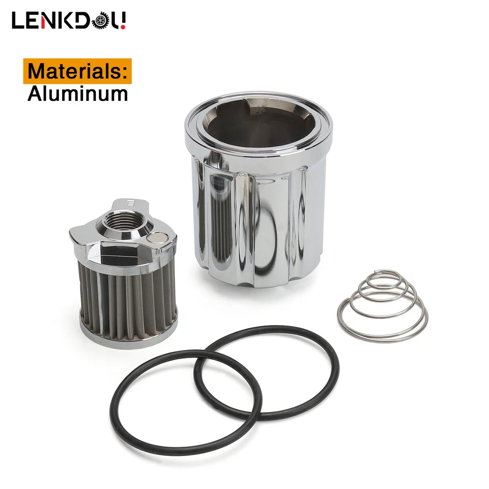 Replacement Reusable Oil Filter W/ Cartidge Fitting for Harley Touring Sportster - Image 4 of 4