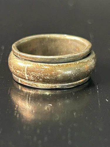 Vintage Ring Size 7 Silver Sterling Spinning Band Spinner Wedding Ring