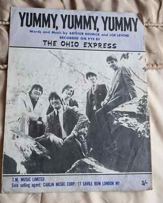 Yummy, Yummy, Yummy- The Ohio Express- Sheet Music 1968