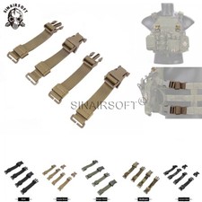 Sinairsoft Tactical Chest Rig Vest Adapter Kit Set MOLLE Strap 1” Buckle Clips
