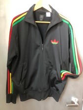 Rare Sample EU Adidas Track Jacket Rasta Jamaican Size 50 Deadstock 2000s EC