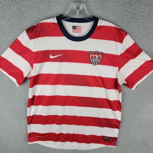 Typowy zamach Płetwa usmnt red and white striped jersey sok W