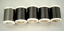 1441 Madeira Decor No 6 Thread 200m Medium, Charcoal and Dark Gray Lot of 5 New