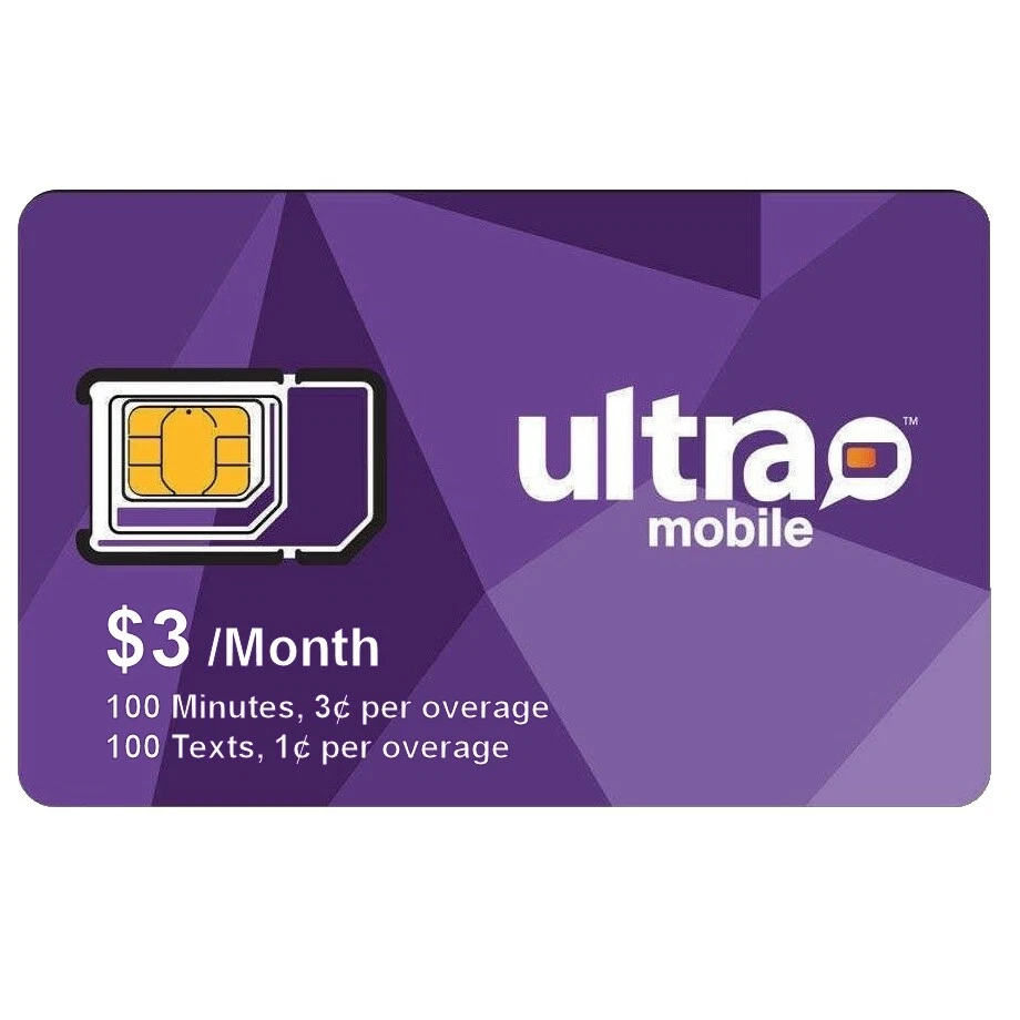 United States Ultra Mobile Cell Phone SIM Cards