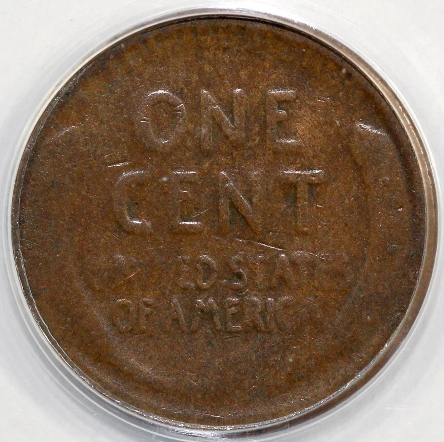 1922-D 1c Weak D Die 3 Lincoln Cent ANACS VG 10 - Image 2 of 4