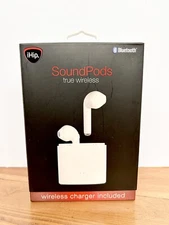 iHip Sound Pods True Wireless Earbuds, White Bluetooth, Brand New! IOS & Android
