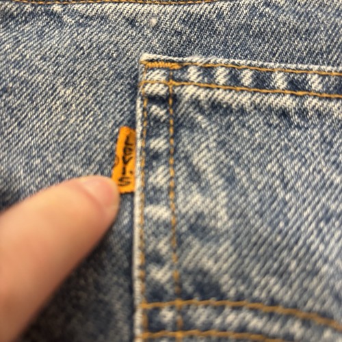 Vtg 1998 Levi’s 550 Orange Tab Denim Jean Shorts Jorts Men’s 40 Y2K - Picture 4 of 7