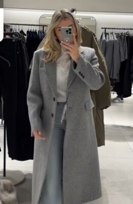 【極希少】00aw stone  lana wool coat New Long wool coat with belt | ATTENTIF | Boutique Zlatushka