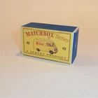 Matchbox Lesney 62b Commer TV Service Van Empty D Style Repro Box