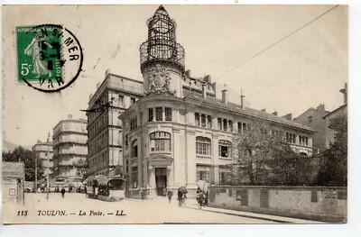 Thema DIE POST - Postamt - CPA 83 - TOULON - die Post - Straßenbahn