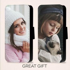 Personalised Picture Of Your Choice Phone Flip Case For iPhone