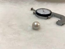 Huge 16mm south sea genuine white pinkish round loose pearl undrill with blemish